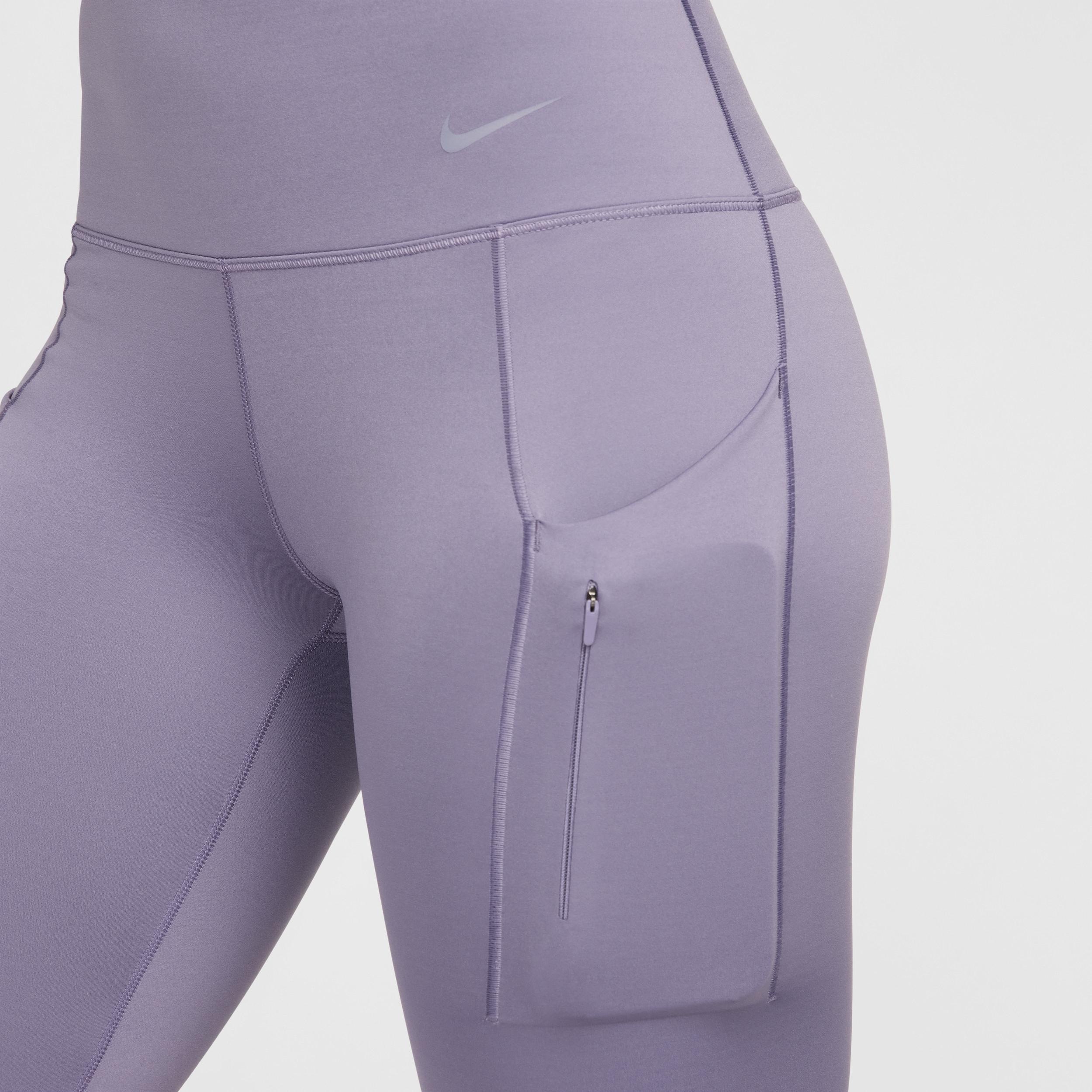 Nike Womens Go Firm-Support High-Waisted Cropped Leggings with Pockets Product Image