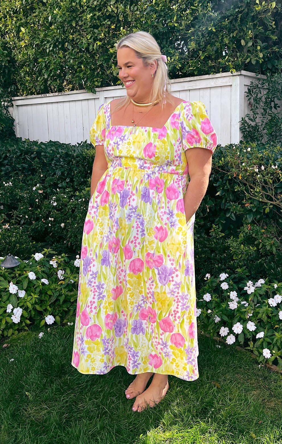 Smitten Midi Dress ~ Blooming Tulips Product Image