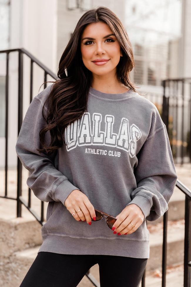 Dallas Athletic Club Charcoal Corded Graphic Sweatshirt Product Image