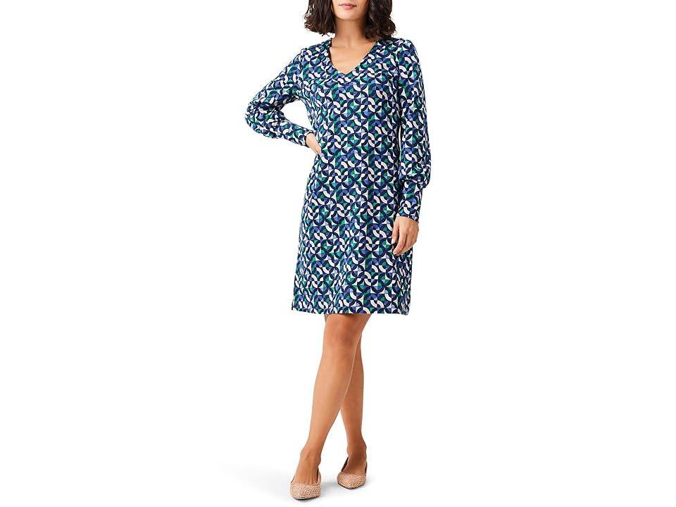 NIC+ZOE Geo Waves Cruise Dress Multi) Women's Dress Product Image