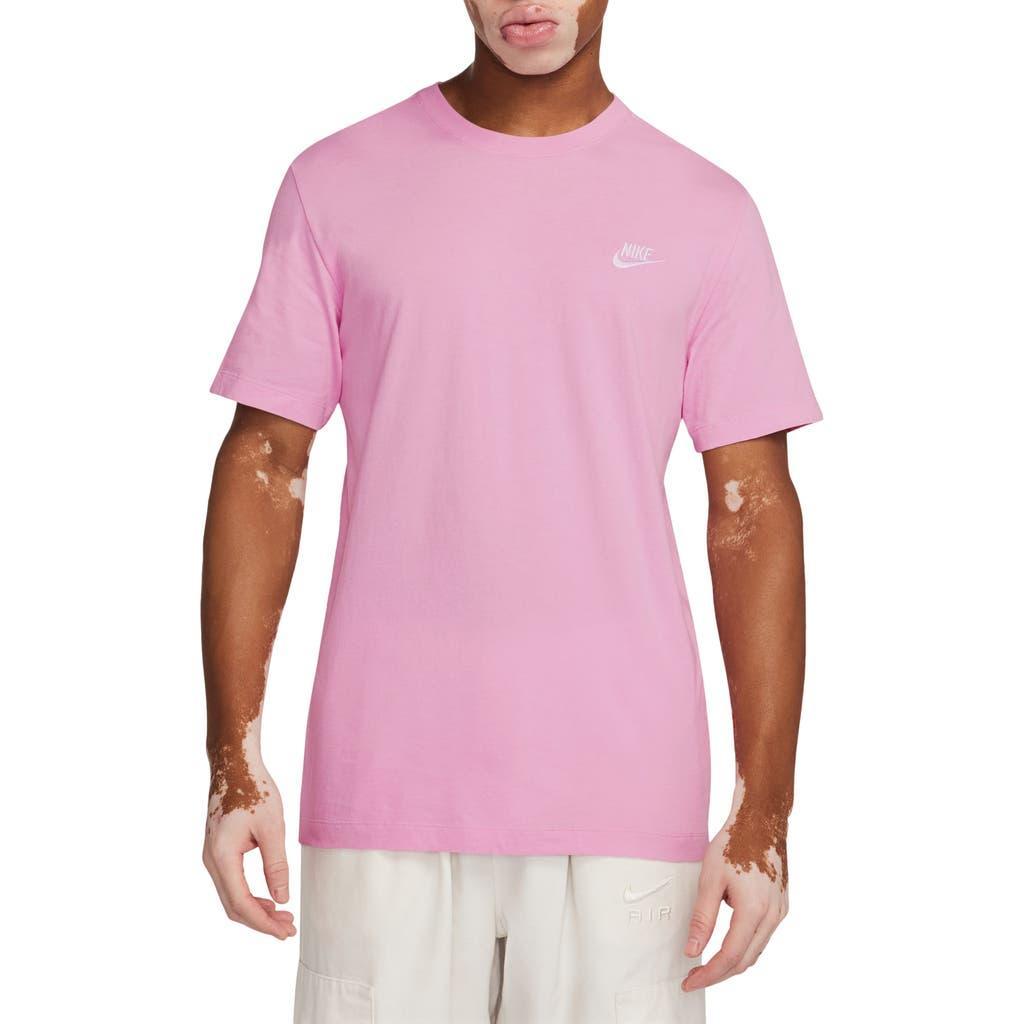 Sportswear Embroidered Logo T-shirt In Pink Rise Product Image