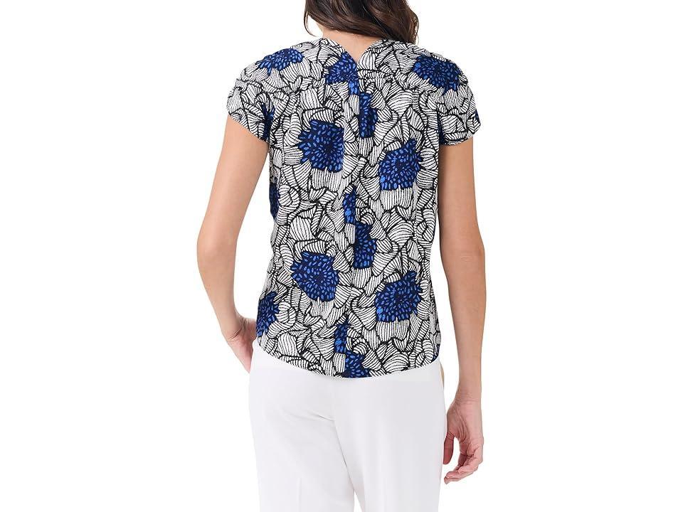 NIC+ZOE Petite Petal Bloom Top Multi) Women's Clothing Product Image