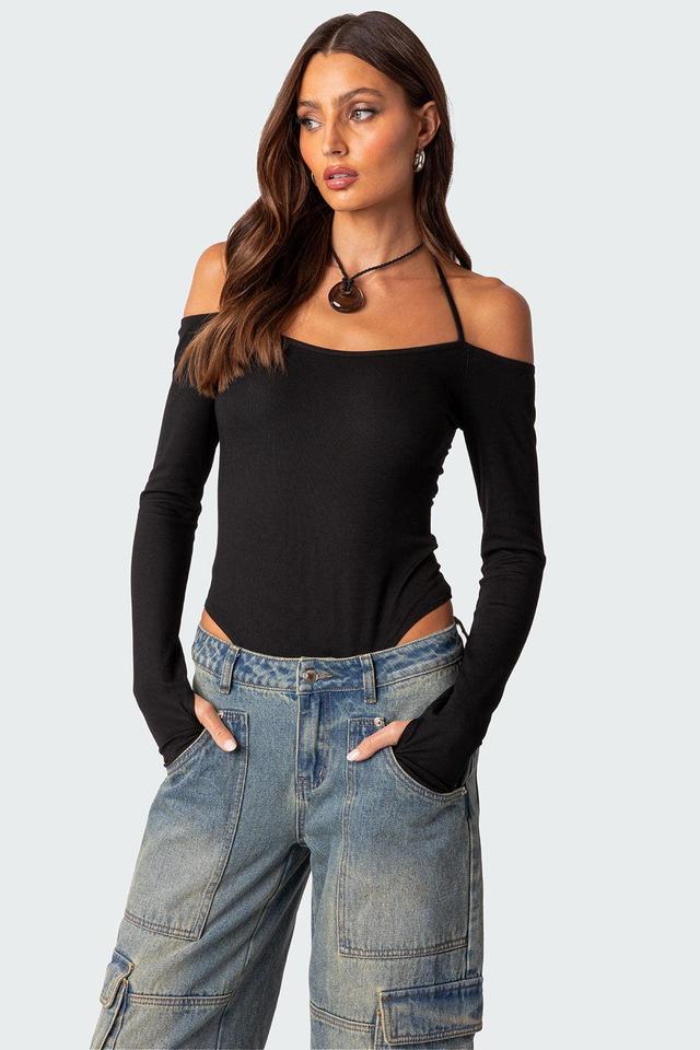 Model Off Duty Ribbed Bodysuit Product Image