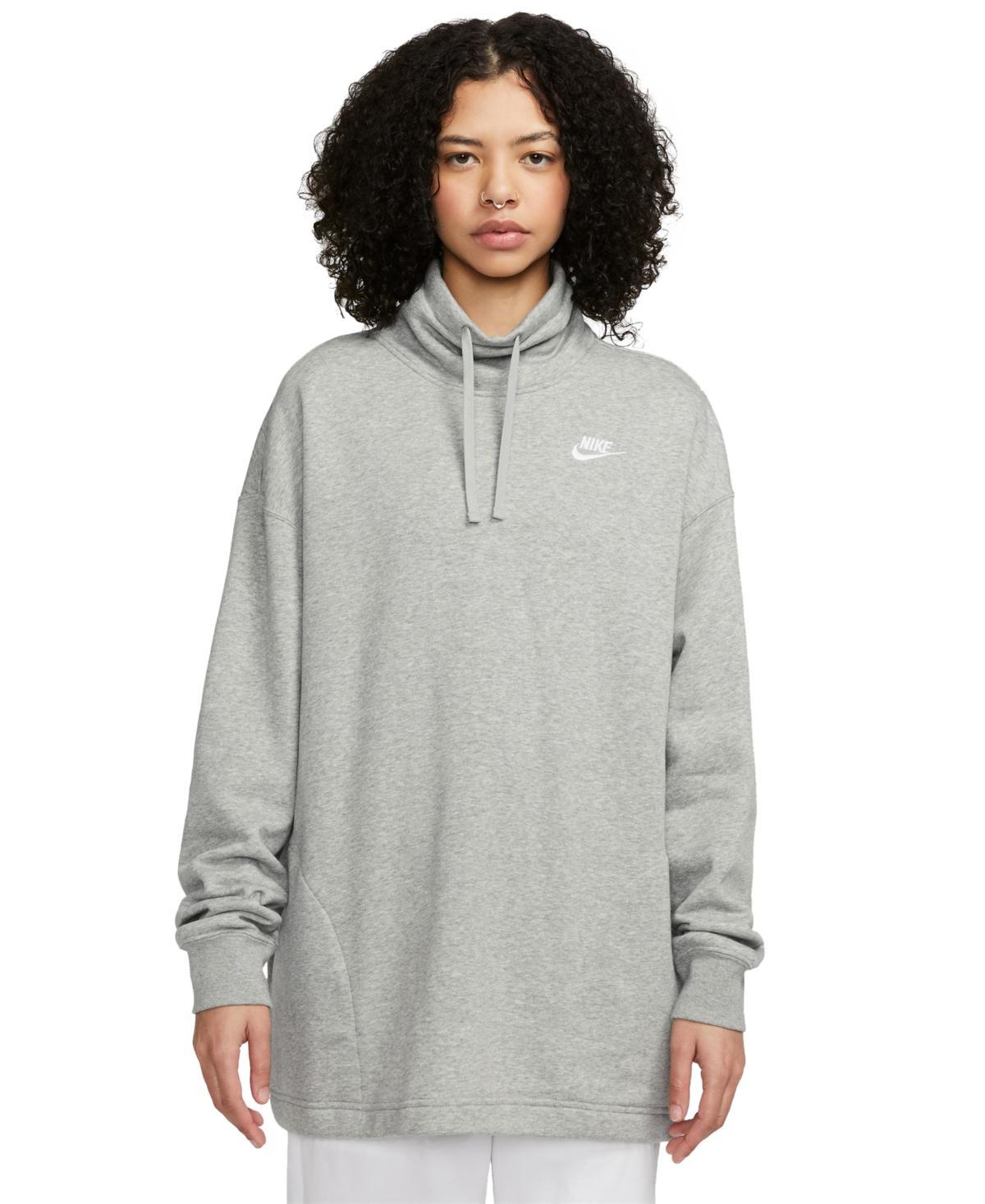 Womens Nike Sportswear Club Fleece Oversized Mock-Neck Sweatshirt Product Image