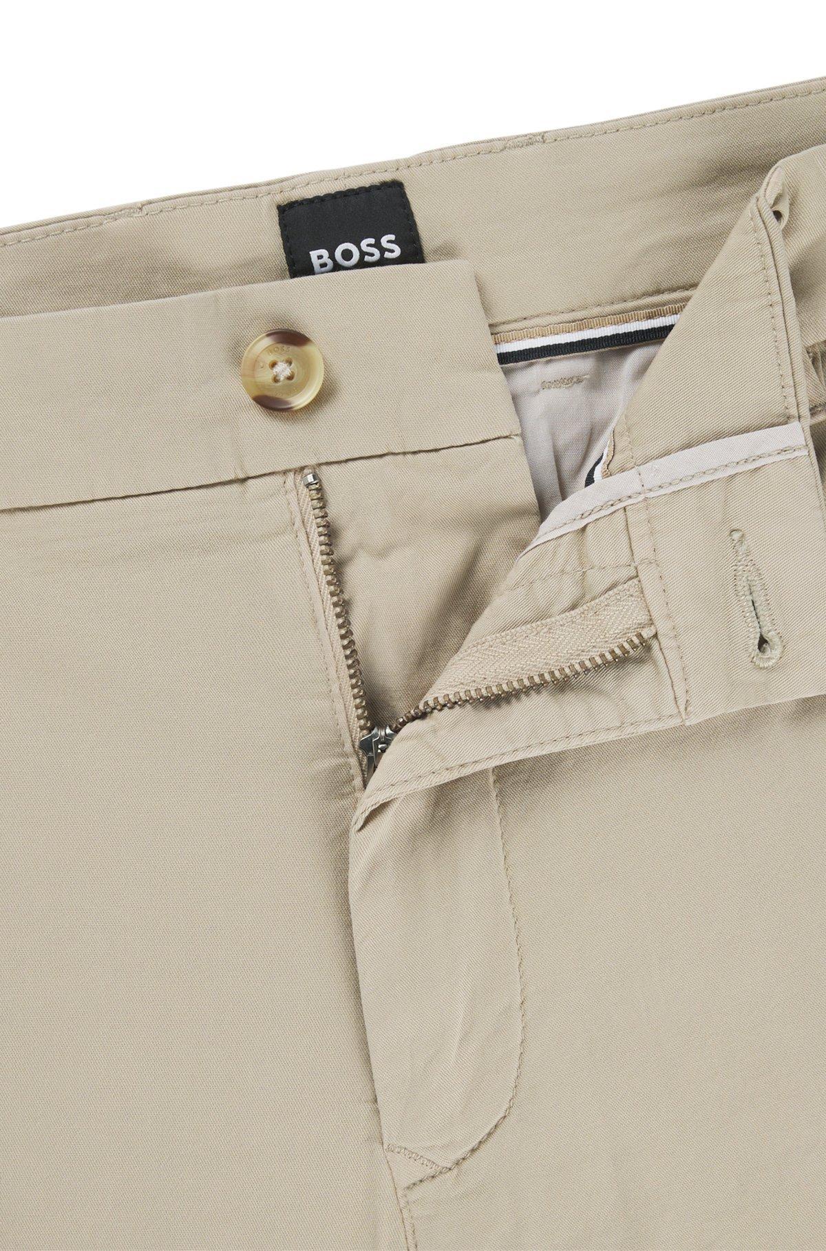 Slim-fit shorts in stretch-cotton twill Product Image