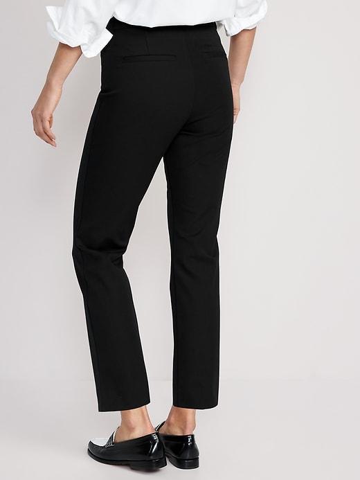 High-Waisted Pixie Straight Ankle Pants Product Image