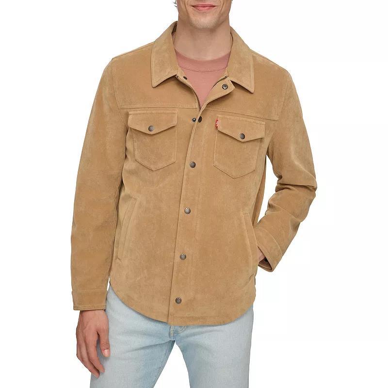 Mens Levis Faux-Suede Shacket, Mens Product Image