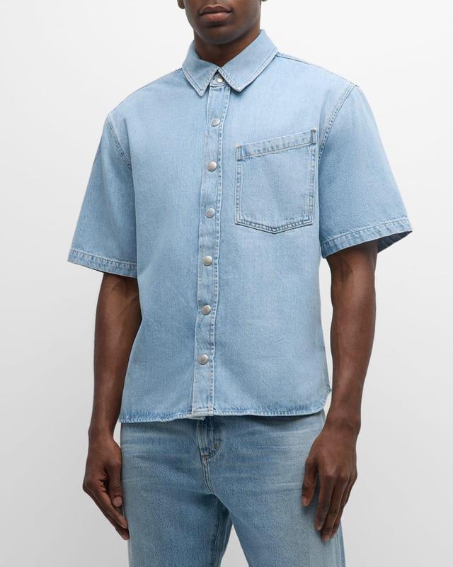 Mens Perry Denim Snap-Front Shirt Product Image