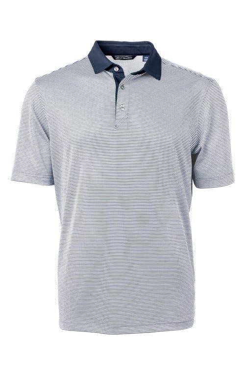 Cutter  Buck Big  Tall Virtue Eco Pique Micro Stripe Short Sleeve Polo Shirt Product Image