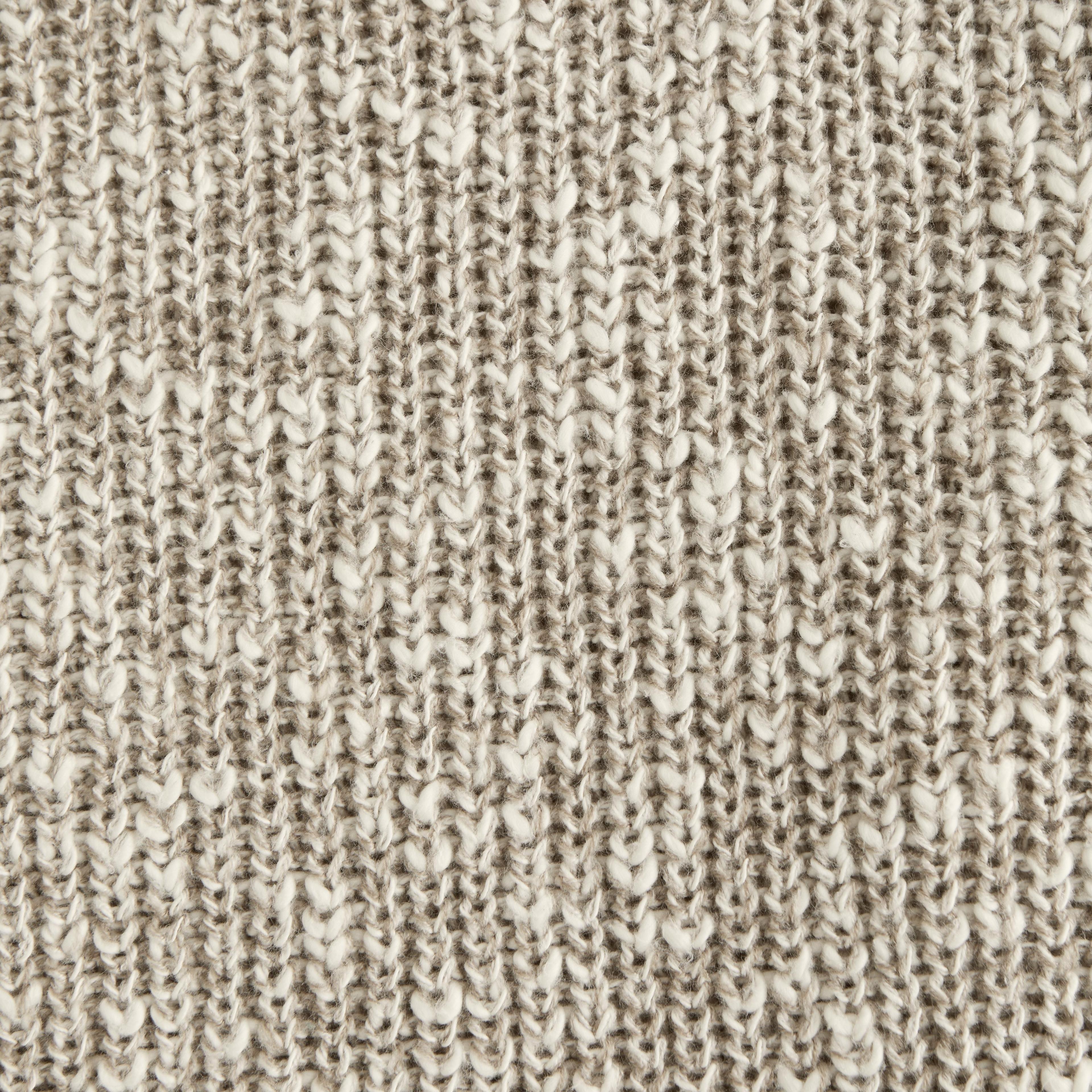 Oversized Textural Marled Crew Sweater Product Image