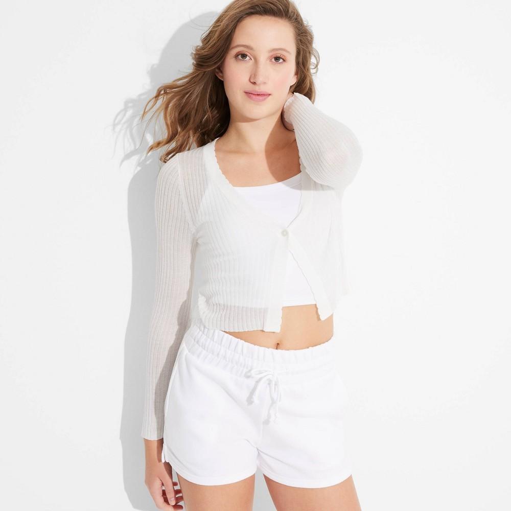 Womens Feather Weight Cardigan - Wild Fable Off-White XS Product Image