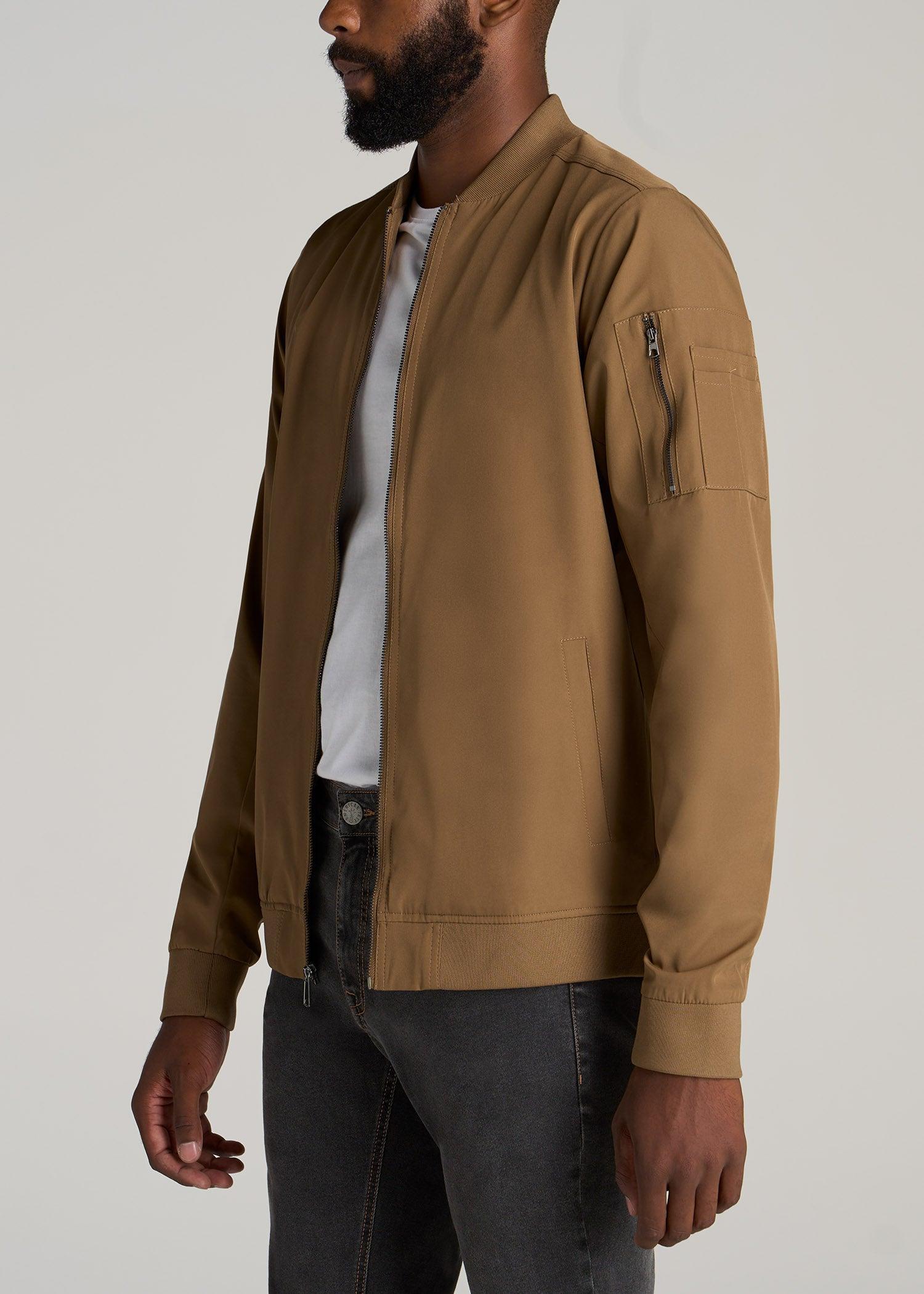 Bomber Jackets for Tall Men in Sahara Male Product Image