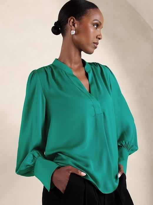 Volume-Sleeve Blouse Product Image