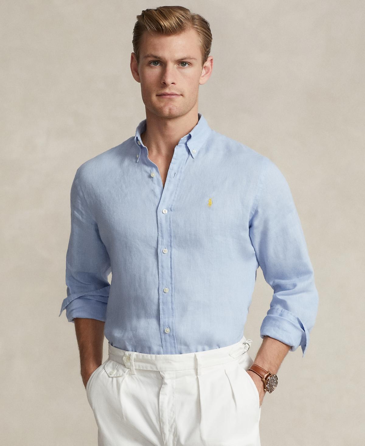 Polo Ralph Lauren Mens Classic Fit Linen Shirt Product Image