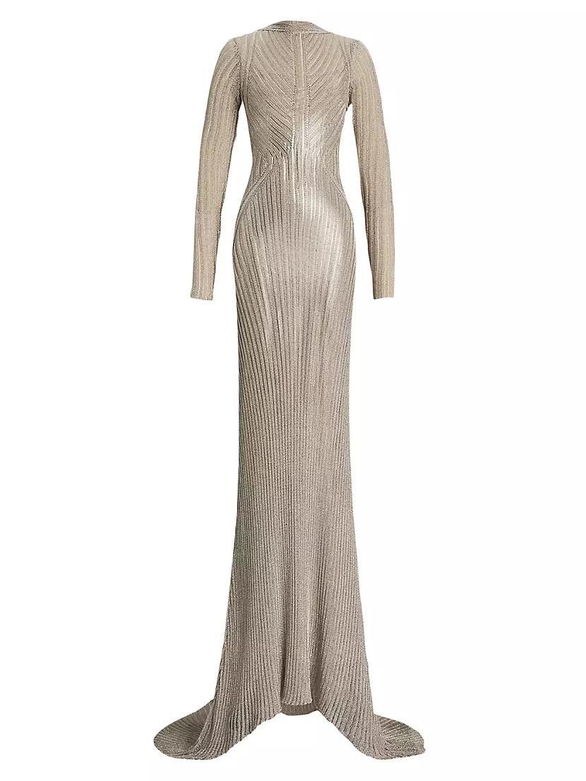 Metallic Knit Gown Product Image