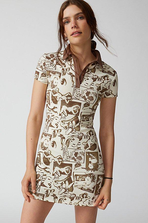 Urban Outfitters UO Hazel Printed Mini Dress Womens at Urban Outfitters Product Image