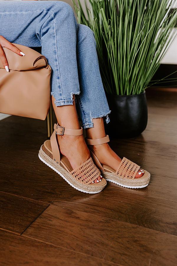 The Andria Espadrille In Tan Product Image