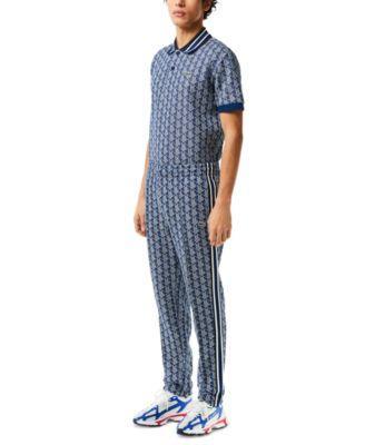 Lacoste Mens Geo Print Elastic-Waist Pants Product Image