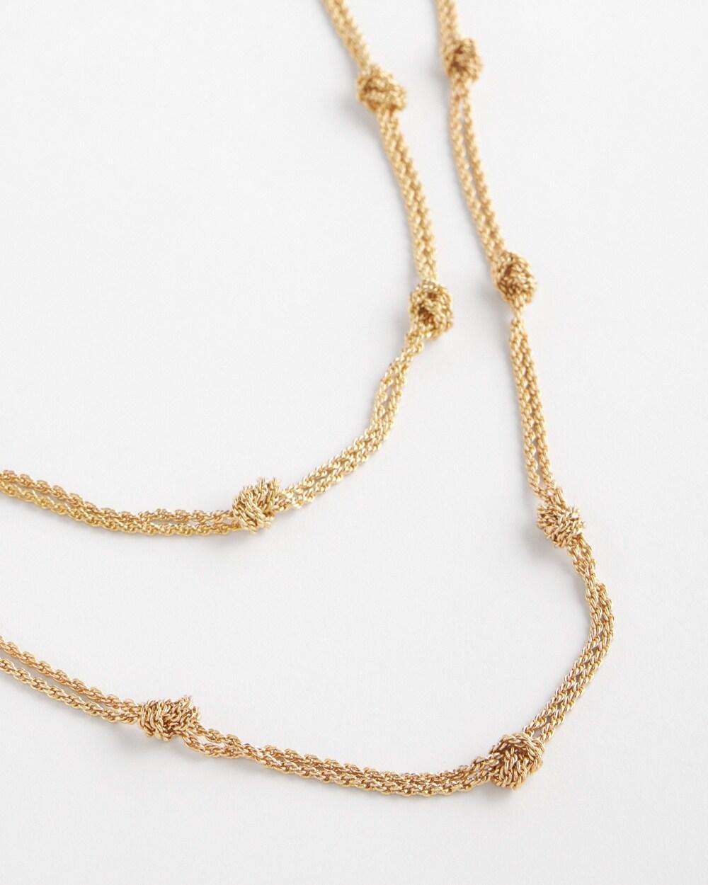 Multi-strand Gold-Tone Necklace Product Image