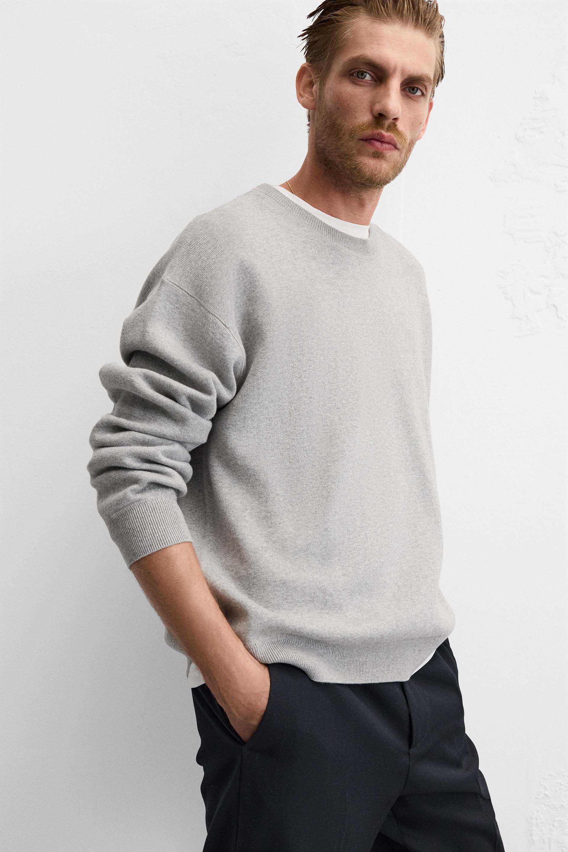 TEXTURED COTTON SWEATER Product Image