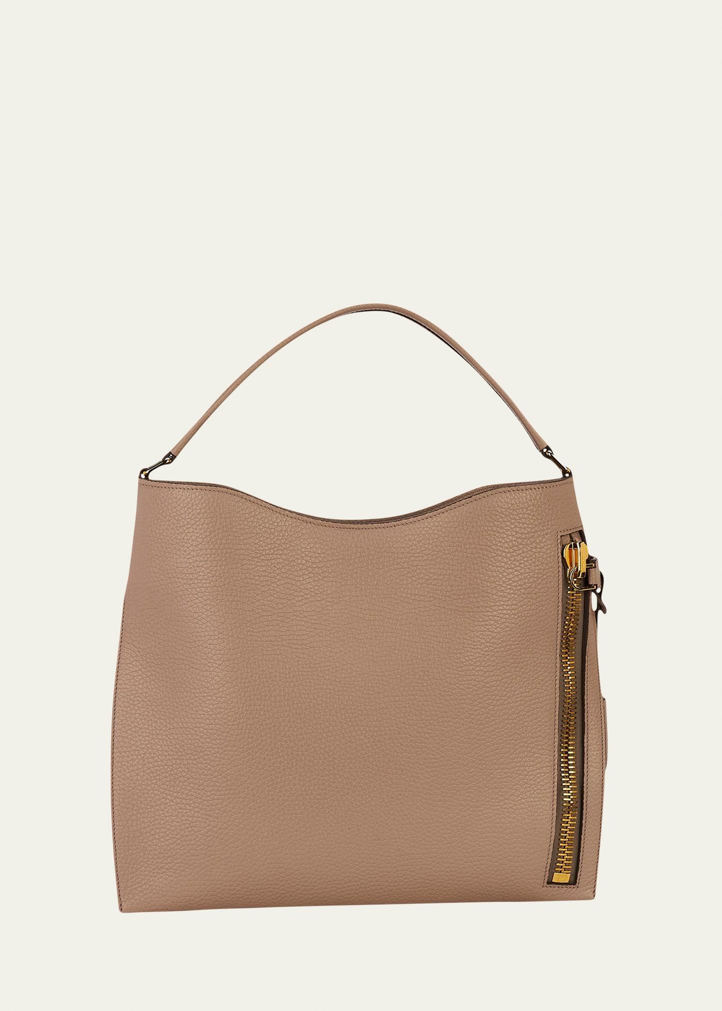 TOM FORD Small Alix Grain Leather Hobo Bag Product Image