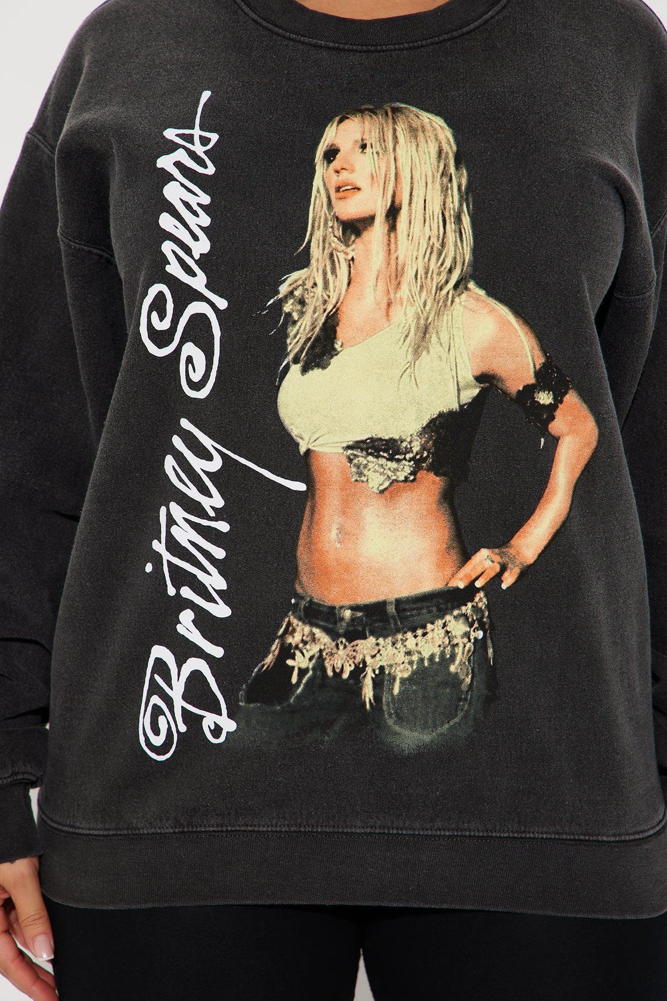 Britney Spears Slave 4 You Washed Sweatshirt - Black Product Image