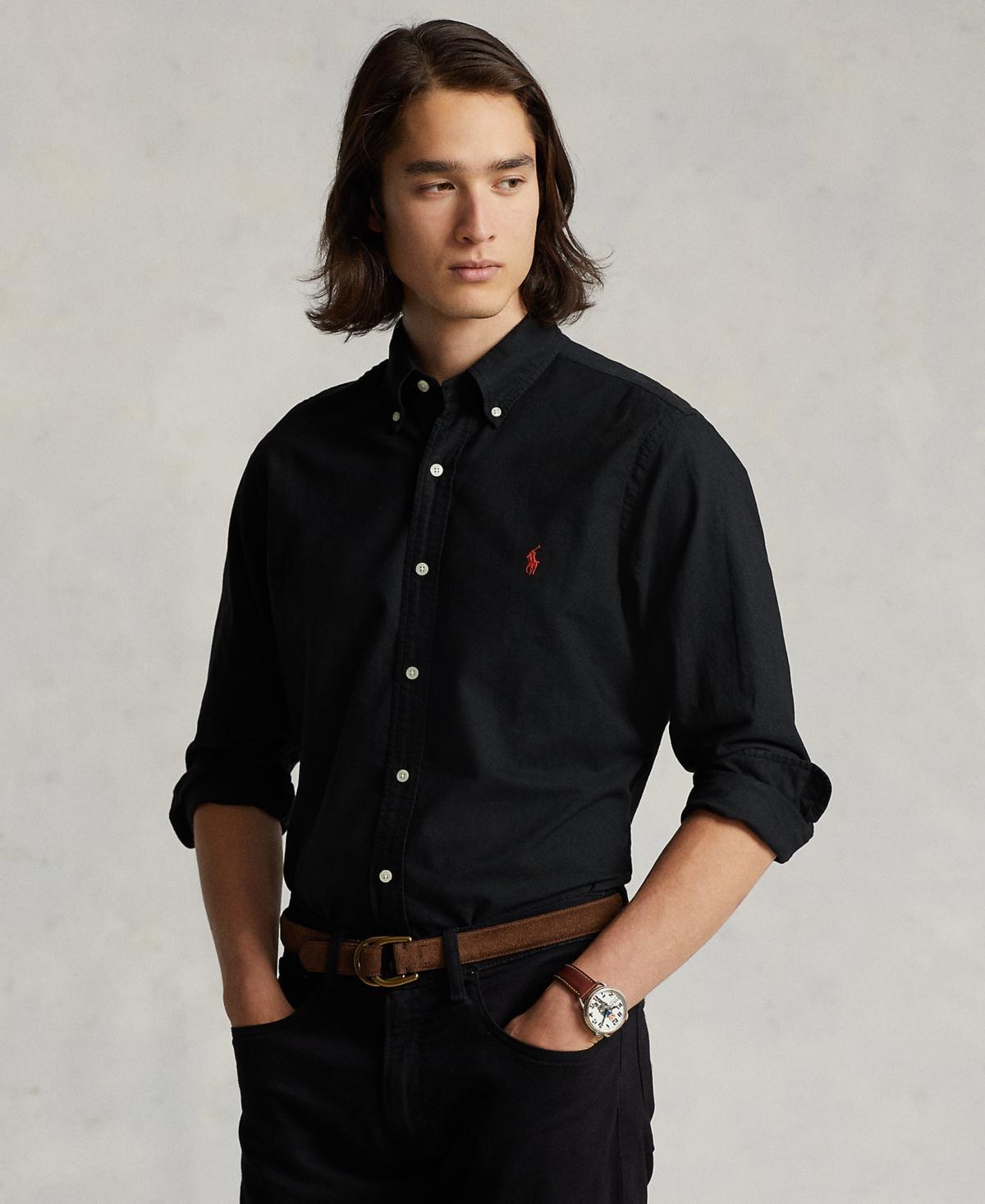 Polo Ralph Lauren Classic Fit Long Sleeve Cotton Oxford Button Down Shirt Product Image