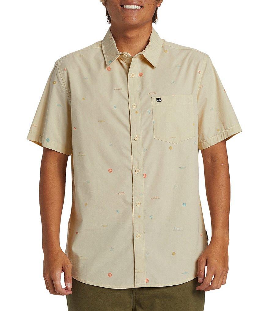 Quiksilver Short Sleeve Mini Mo Woven Poplin Shirt Product Image