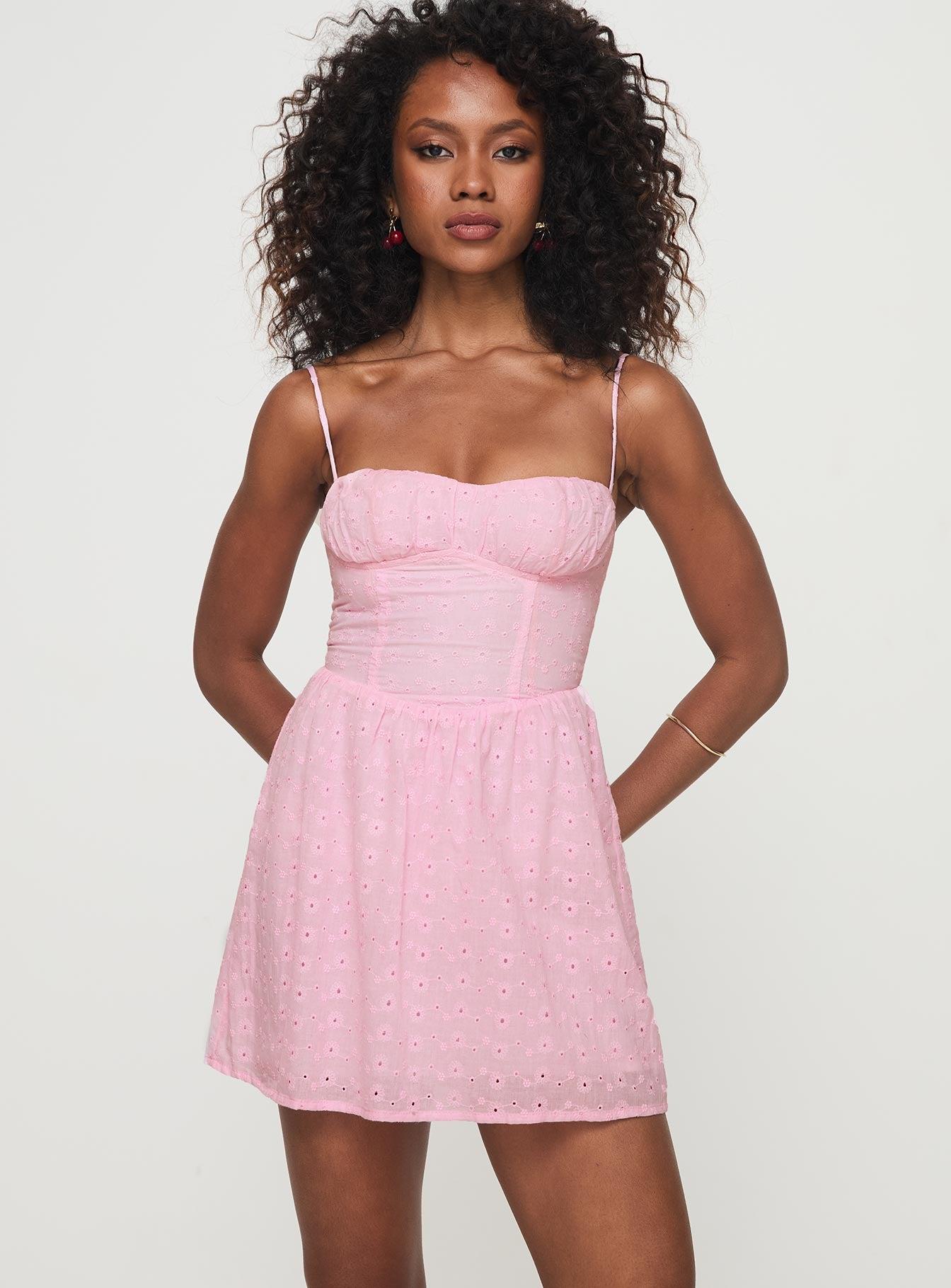 Mckilah Mini Dress Pink Product Image