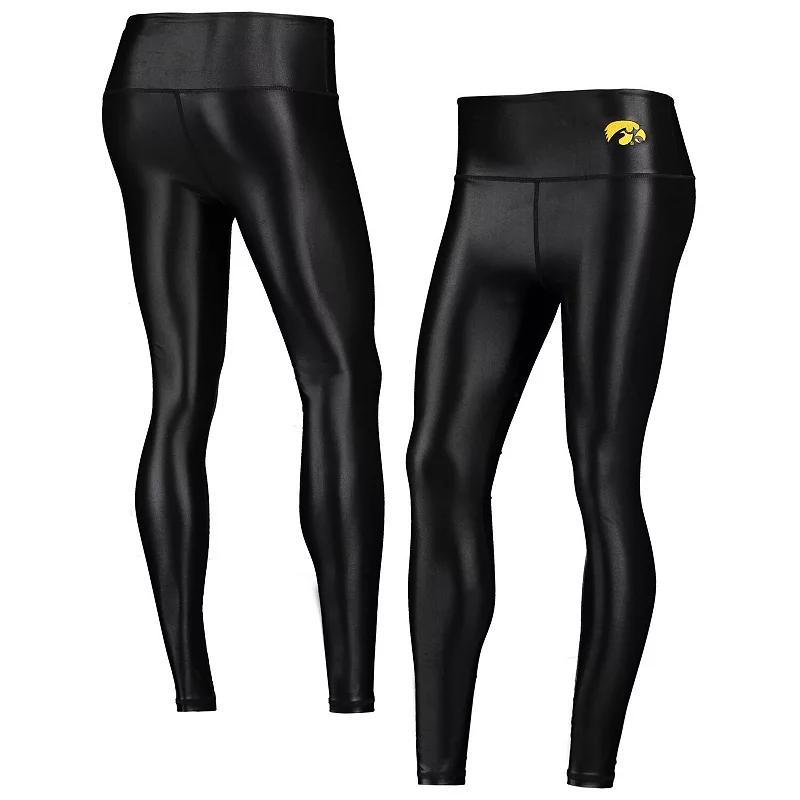 Womens ZooZatz Iowa Hawkeyes Shine Liquid Leggings product image