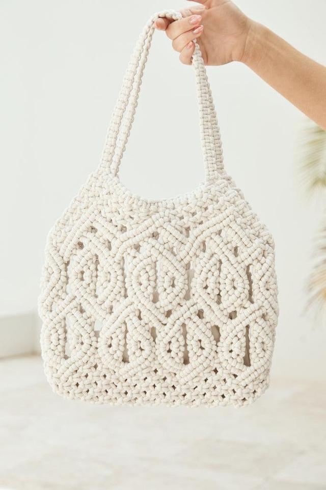 Wanderlust Wonders Knitted bag Natural Product Image