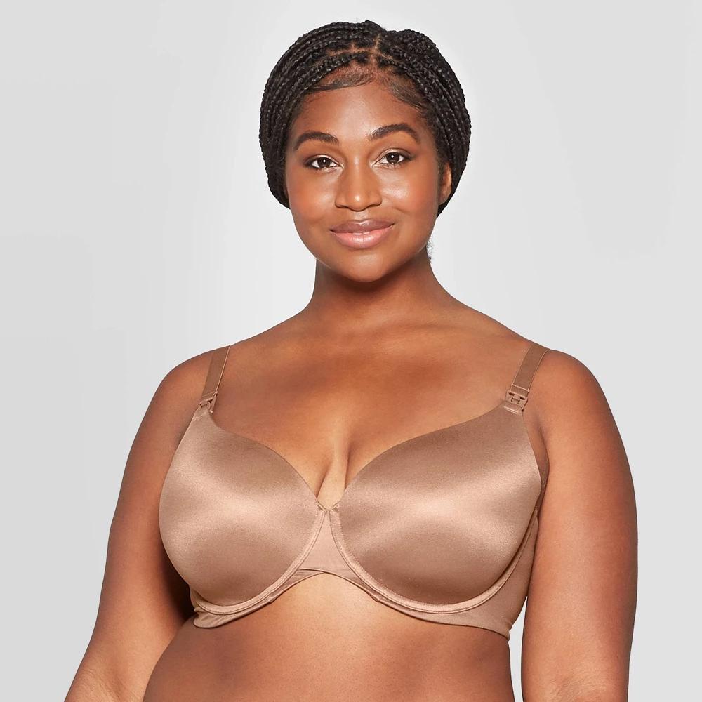 Womens Nursing Full Coverage T-Shirt Bra - Auden Pearl Tan 42DDD Product Image