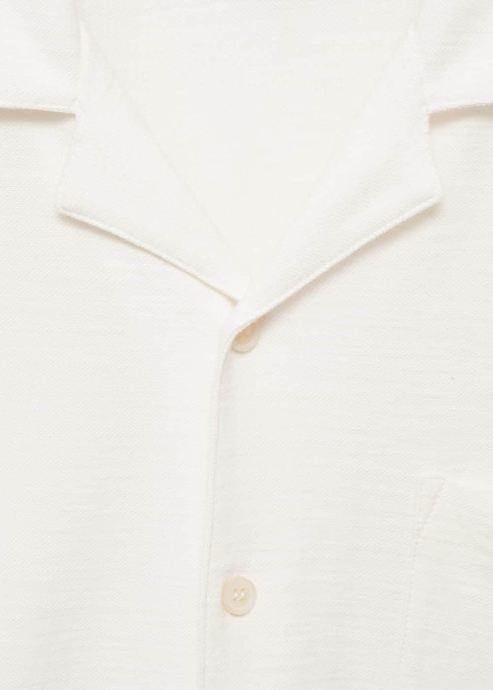 Mango Mens Chest-Pocket Cotton Shirt Product Image