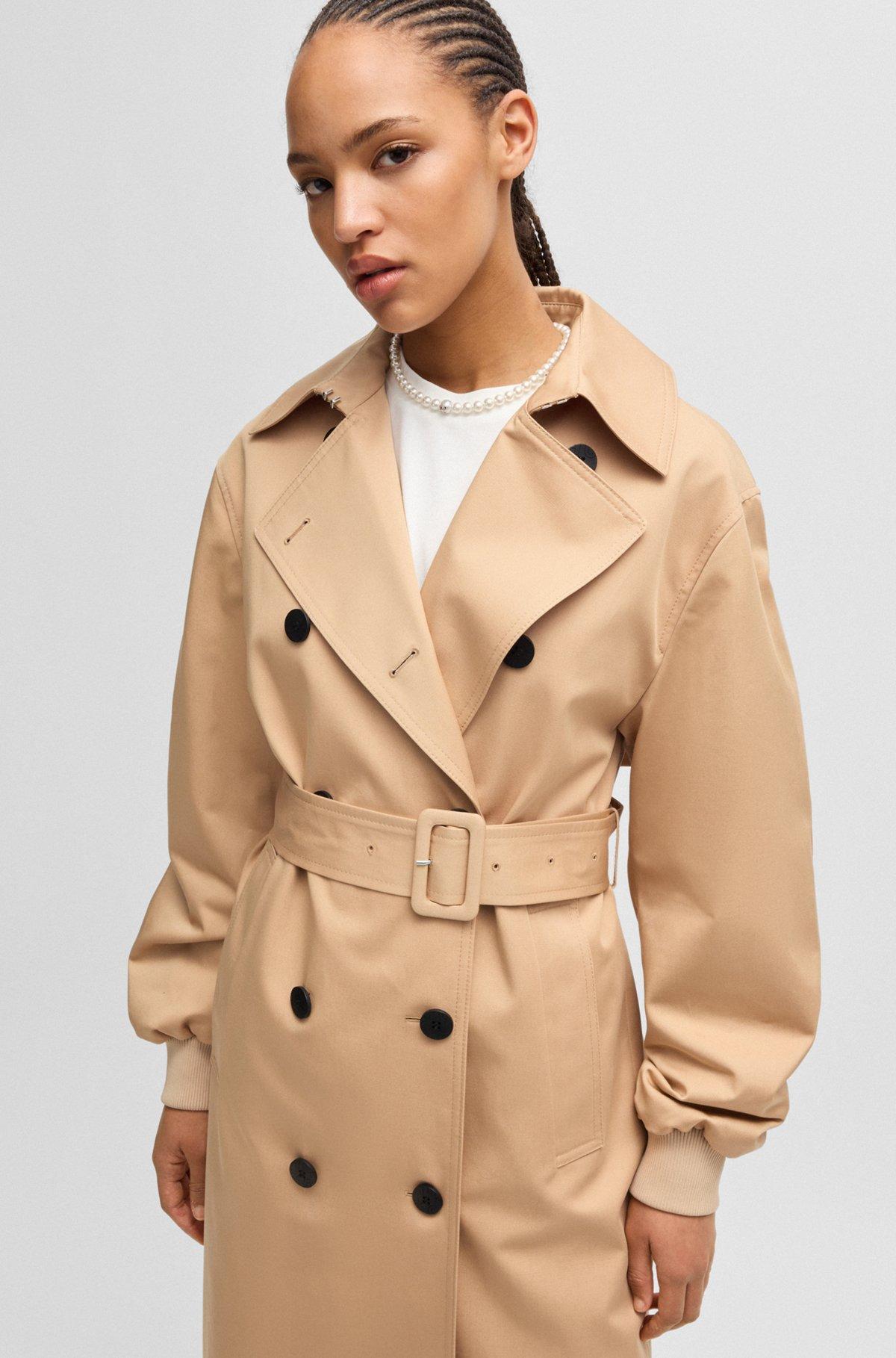 Oversize-fit cotton trench coat Product Image