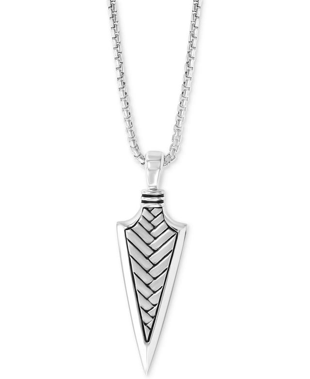 Effy Mens Arrow 22 Pendant Necklace in Sterling Silver Product Image