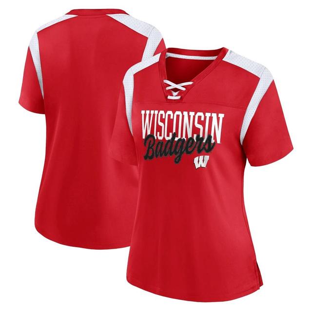 NCAA Wisconsin Badgers Womens Jersey T-Shirt Product Image