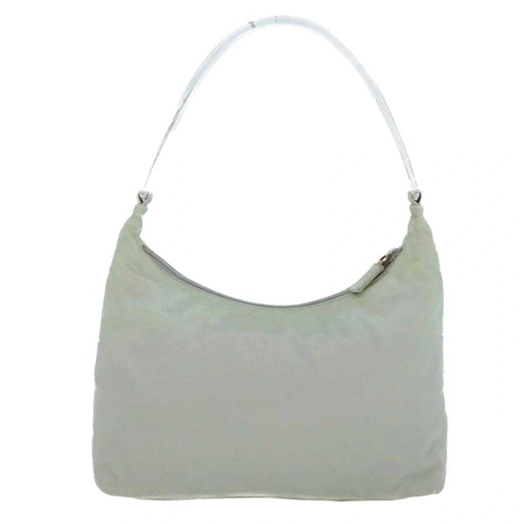 White Synthetic Shoulder Bag () Product Image