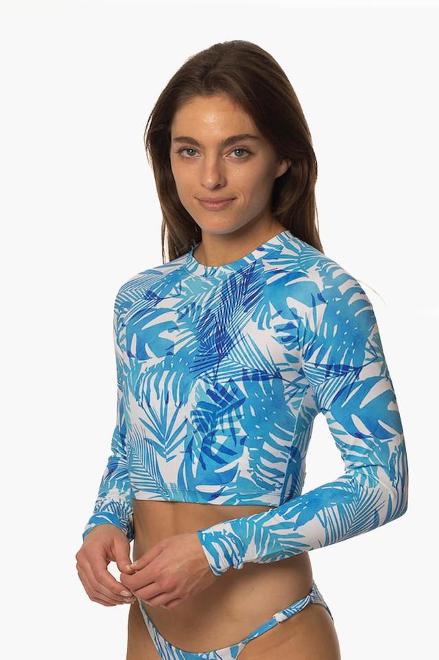 Moana Long Sleeved Crop Rashie - La Jolla Female Product Image