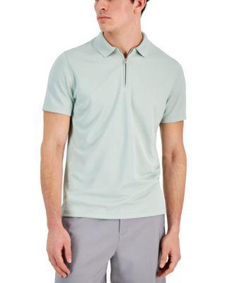 Men's Ottoman Zip Polo, Created for Macy's  Product Image