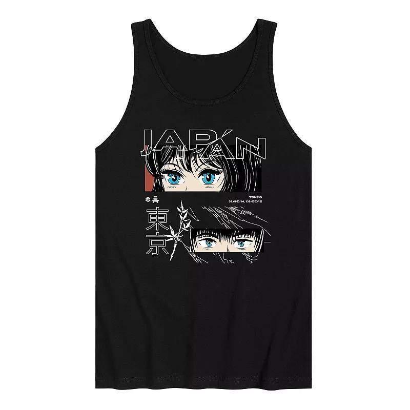 Mens Anime Mortal Love Tank Black Product Image