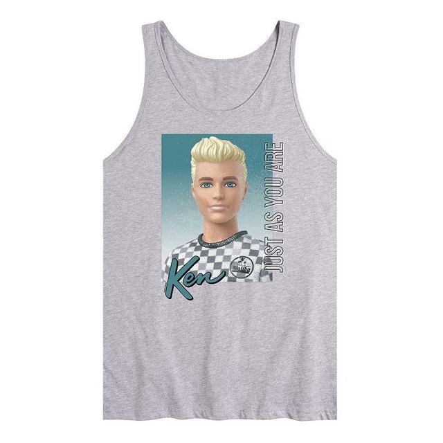 Mens Barbie Ken Just As You Are Tank Top Med Grey Product Image