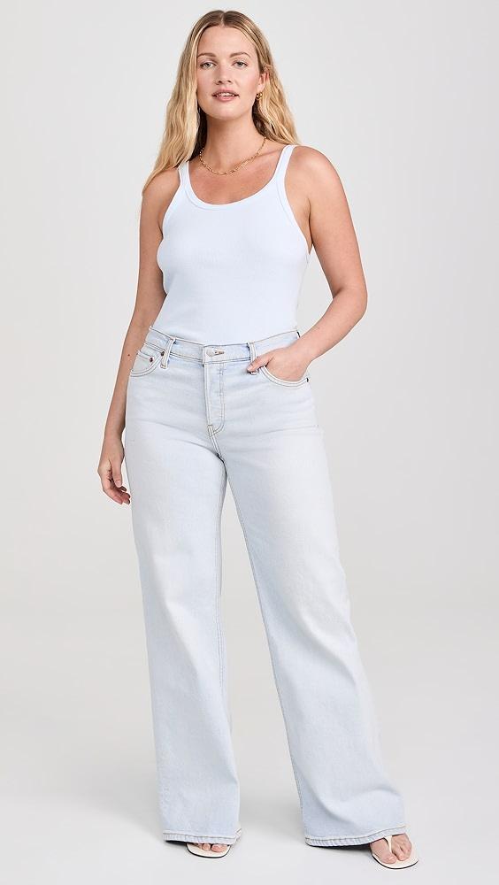 RE/DONE Mid Rise Wide Leg Jeans | Shopbop Product Image