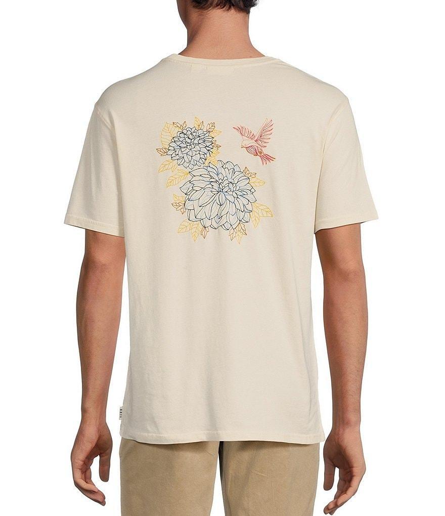 Rowm Crafted Short Sleeve Bird Embroidered Pocket T-Shirt Product Image