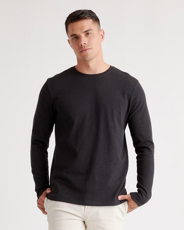 100% Organic Cotton Slub Long Sleeve Tee Product Image