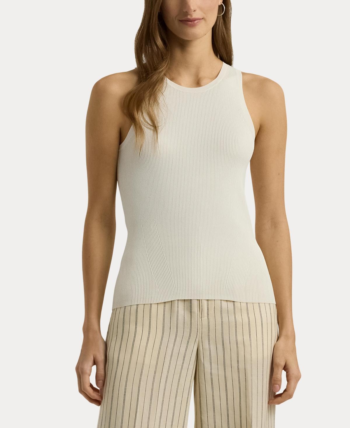 Lauren Ralph Lauren Womens Rib-Knit Sweater Tank Top Product Image