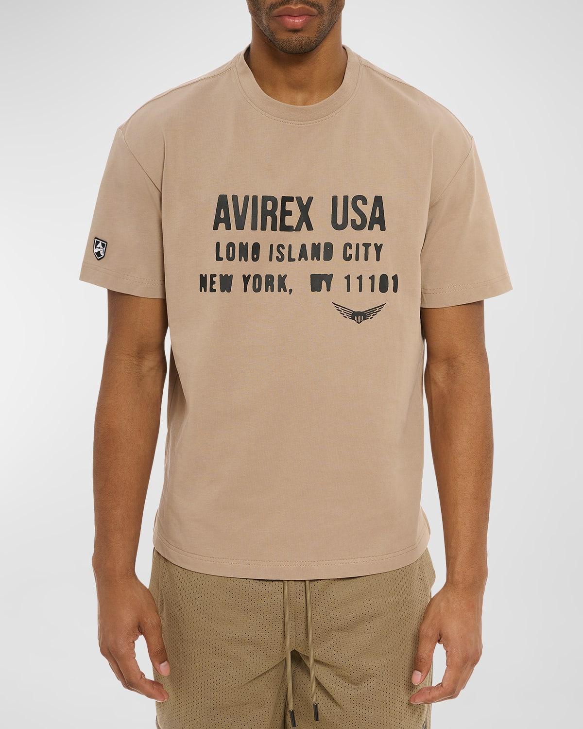 Mens Aviator Short-Sleeve Crewneck T-Shirt Product Image