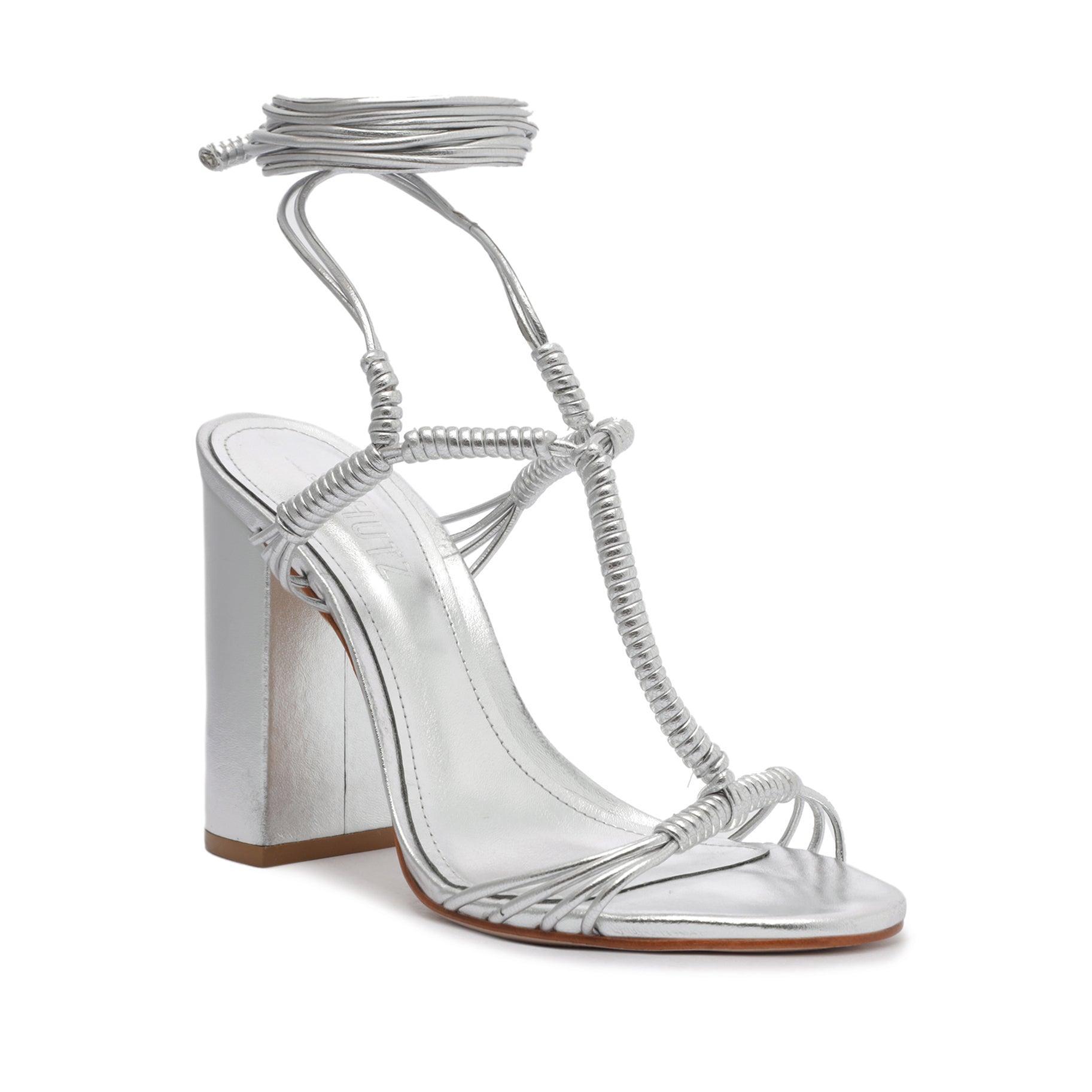 Amunet Block Metallic Leather Sandal Female Product Image