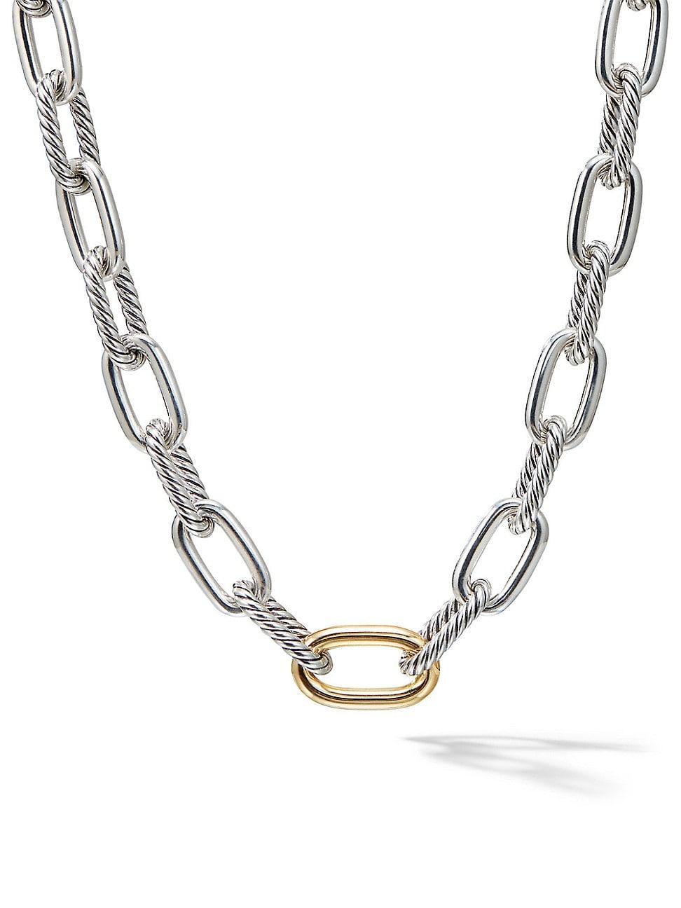 Womens DY Madison Chain Necklace with 18K Yellow Gold Product Image