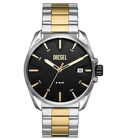 Diesel Mens MS9 Three-Hand Date Two Tone Stainless Steel Bracelet Watch Product Image