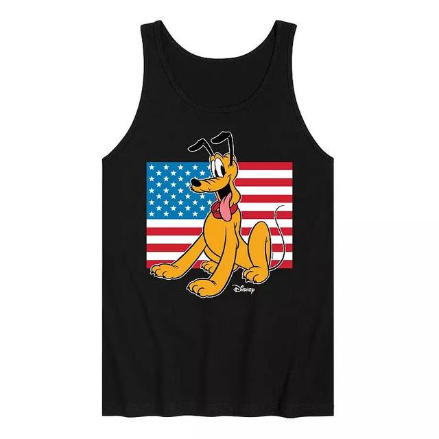 Disneys Pluto Mens USA Flag Tank Top Product Image